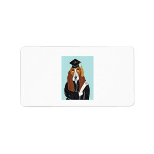 Etiqueta Graduado em Basset Hound