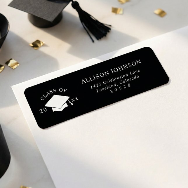 Etiqueta Graduation Return Address (Criador carregado)