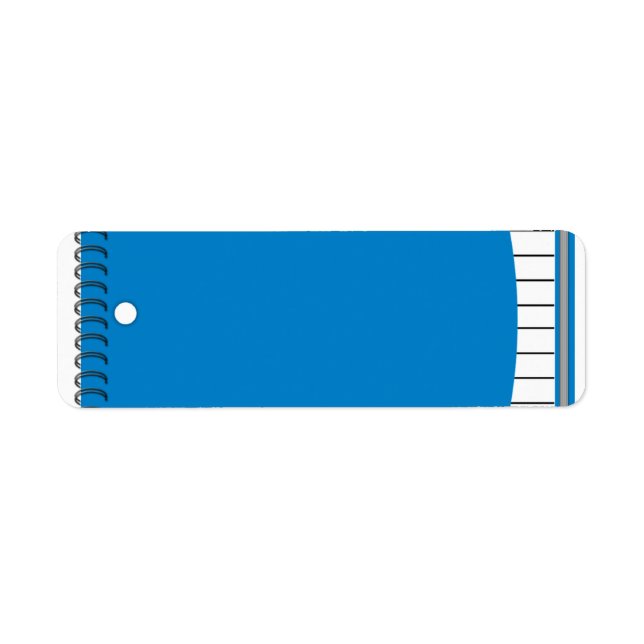 Etiqueta gráfico de um bloco de anotações (Frente)