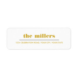 Etiqueta Gráfico mínimo | Hipster amarelo mostarda