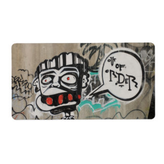 Etiqueta Grafite Fora De Ordem