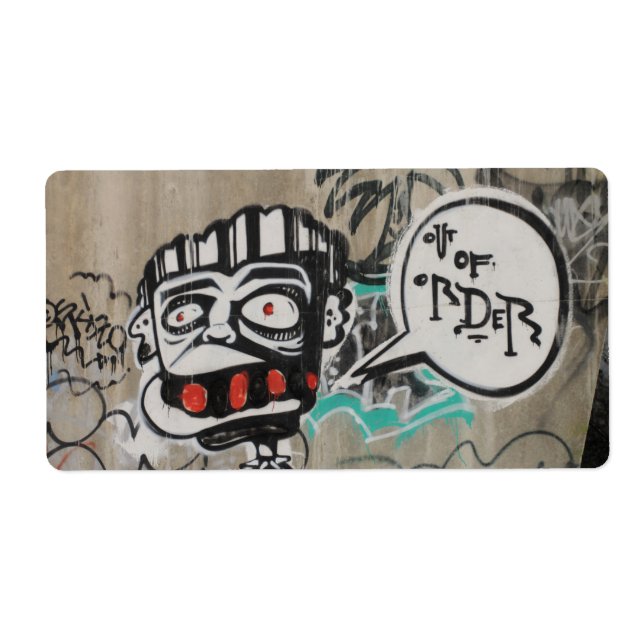 Etiqueta Grafite Fora De Ordem (Frente)