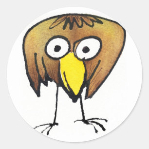 Etiqueta grande do passarinho