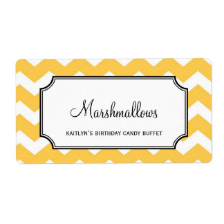Etiqueta Granel de buffet de balas de doces personalizados