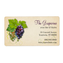 Grape Vine Business Label