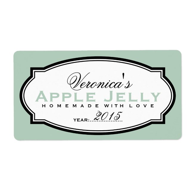 ETIQUETA GREEN | PERSONALIZED CANNING STICKER (Frente)
