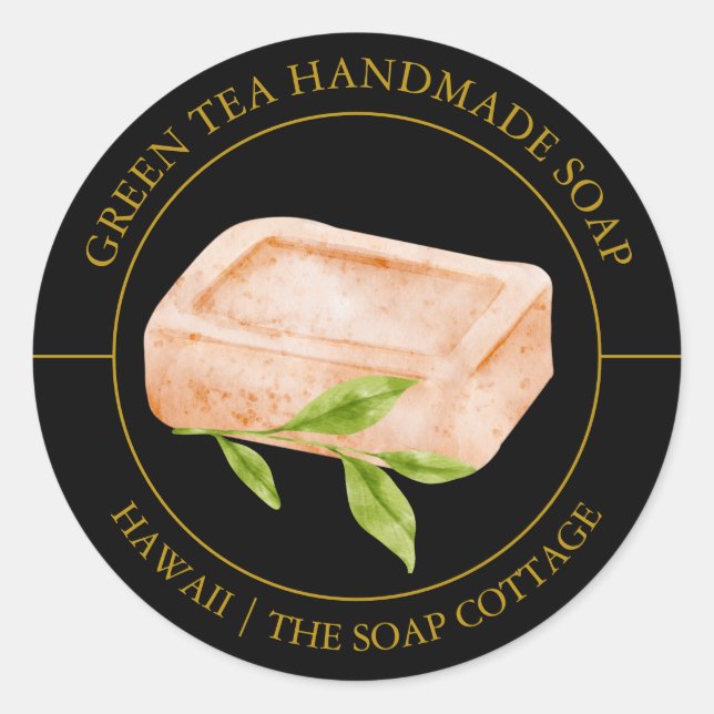 Etiqueta Green Tea Soap (Frente)