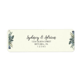 Etiqueta Greenery de inverno | Endereço de devolução para o