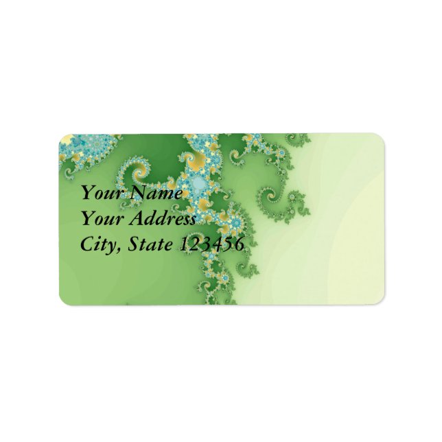 Etiqueta Grelha - Fractal (Frente)