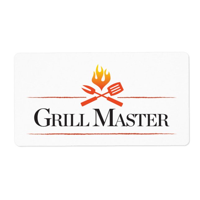 Etiqueta Grill Master (Frente)