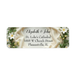 Etiqueta Grinalda Nupcial de Lírios