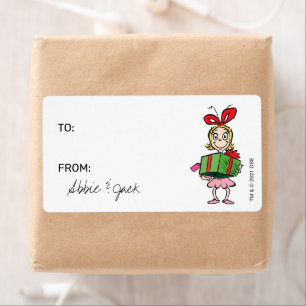 Etiqueta Grinchinho - Cindy-Lou Quem   Natal - Para De