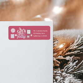 Etiqueta Groovy Nutcracker Retro Pastel Christmas