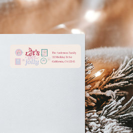 Etiqueta Groovy Nutcracker Retro Pastel Christmas