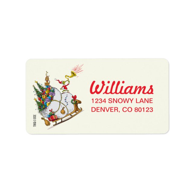 Etiqueta Grpolegadas clássico | Grinchmas Felizes! (Frente)