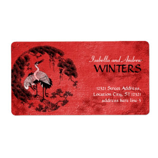 Etiqueta gruas orientais