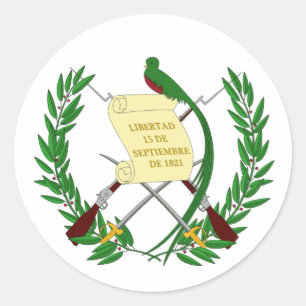 Etiqueta guatemalteca da bandeira
