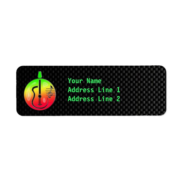 Etiqueta Guitarra Sonora Acústica (Frente)