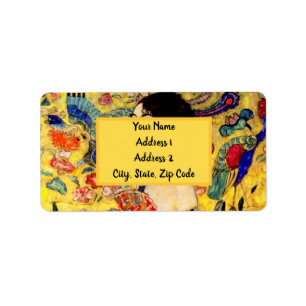 Etiqueta Gustav Klimt Lady com ventilador