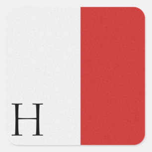 Etiqueta H do alfabeto da bandeira de sinal