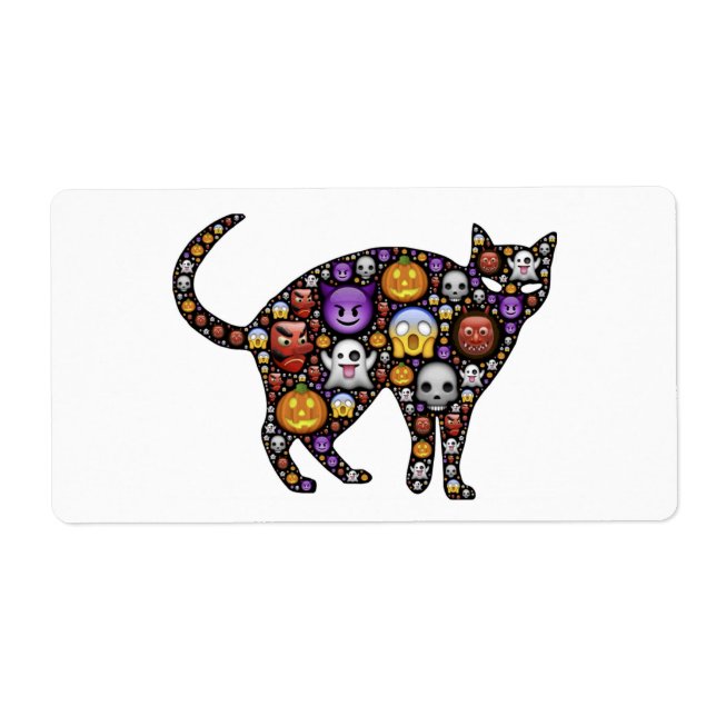 ETIQUETA HALLOWEEN CAT (Frente)