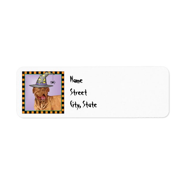 Etiqueta Halloween Dogue (Frente)
