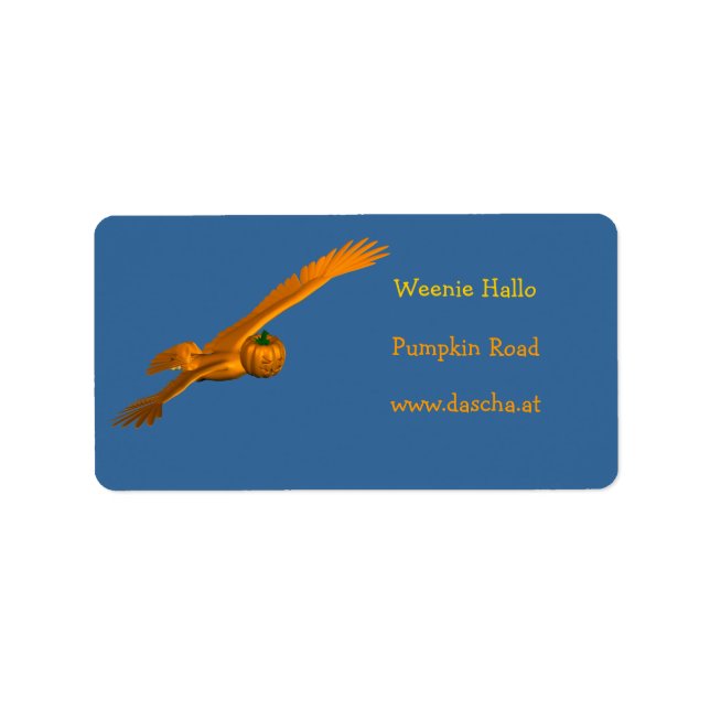 Etiqueta Halloween Eagle (Frente)
