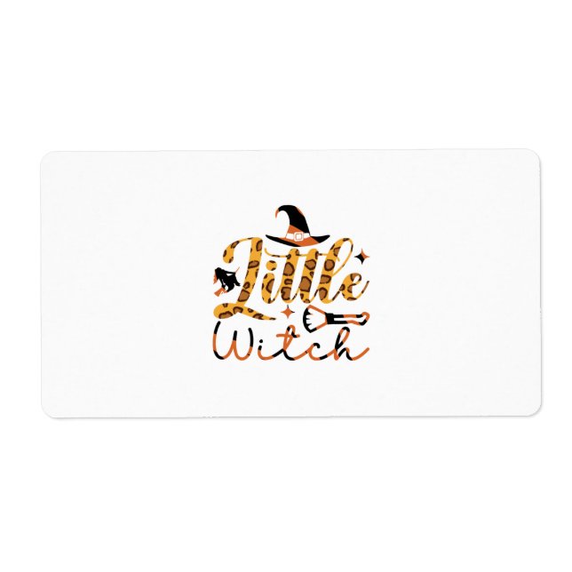 Etiqueta Halloween Little Witthday (Frente)