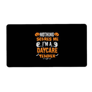 Etiqueta Halloween Nada Me Assusta Aniversário