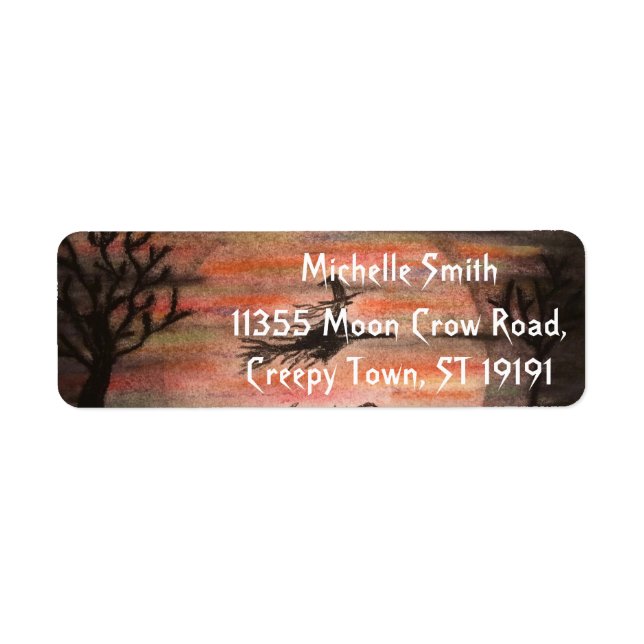 Etiqueta Halloween Personalizado (Frente)