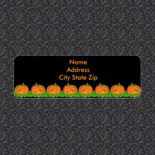 Etiqueta Halloween Pumpkins (Criador carregado)