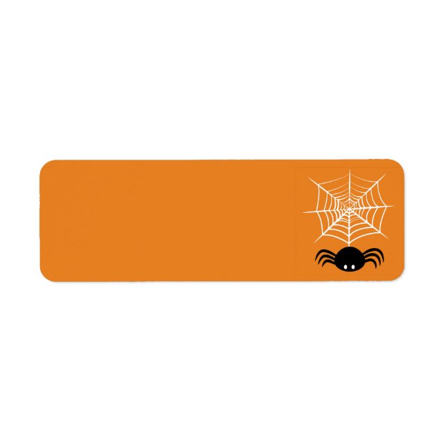 Etiqueta Halloween Spider Web (Frente)