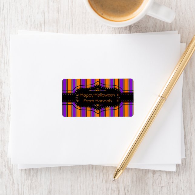 Etiqueta Halloween também strips (Insitu)