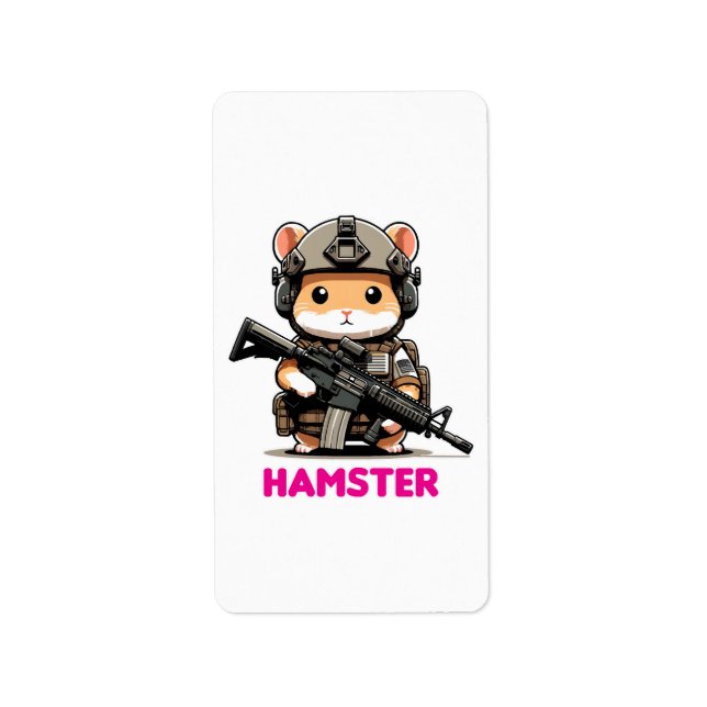Etiqueta Hamster Tático (Frente)