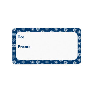 Etiqueta Hanukkah Snowflakes