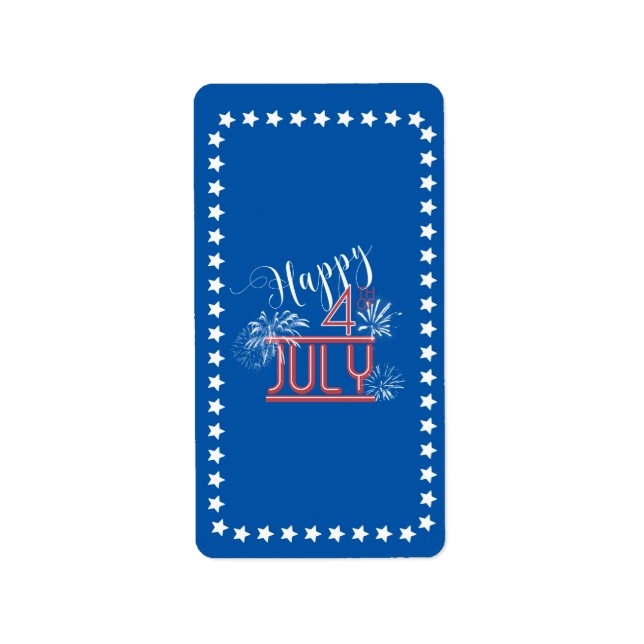 Etiqueta Happy 4th Fireworks Hershey's Wrapper ID185 (Frente)