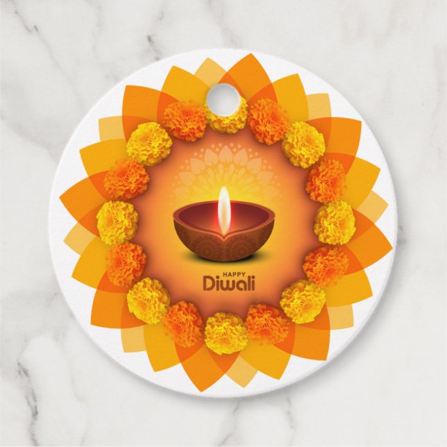 Etiqueta Happy Diwali (Frente)