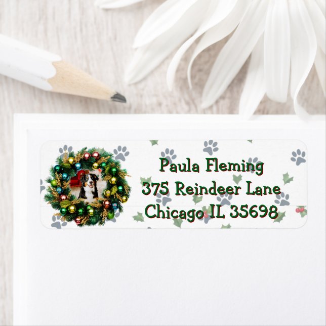 Etiqueta Happy Howlidays Photo Card (Insitu)