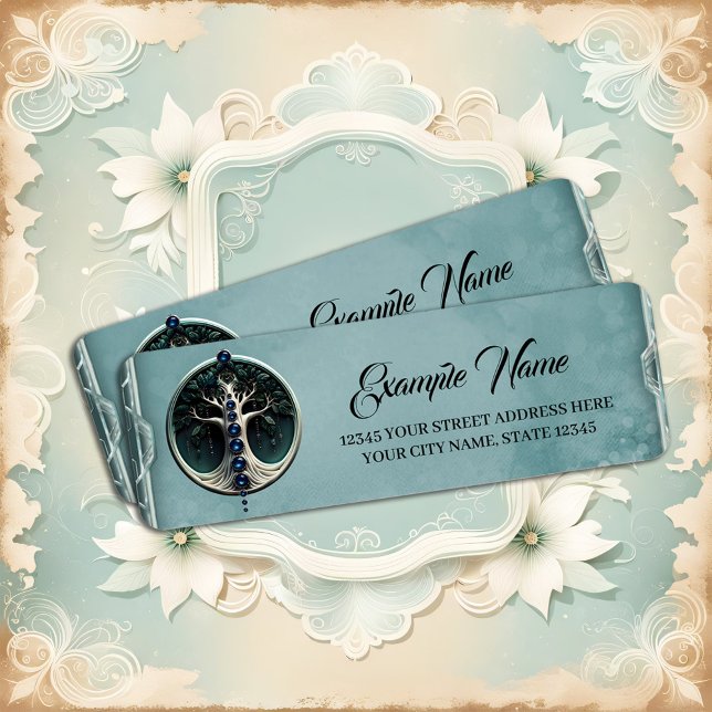 Etiqueta Harmonia na árvore mística da vida. (Criador carregado)