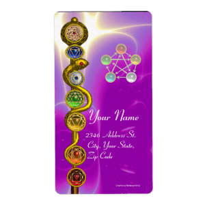 ETIQUETA HASTE DE ASCLEPIUS 7 CHAKRAS, IOGA, ENERGIA