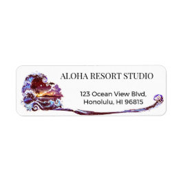 Etiqueta Hawaiian Orange - Reply Address