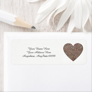Etiqueta Heart Address Labels