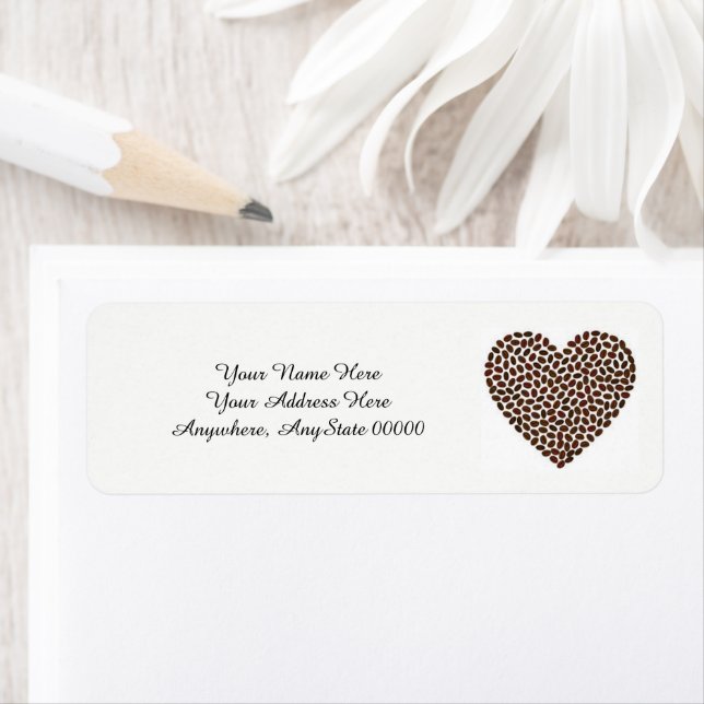 Etiqueta Heart Address Labels (Insitu)