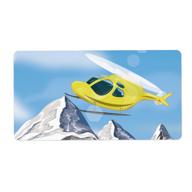 Etiqueta Helicóptero de Resgate (Frente)