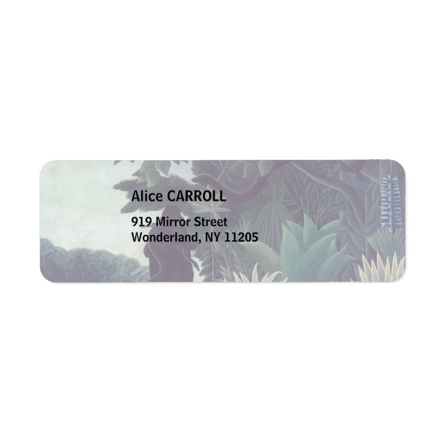 Etiqueta Henri Rousseau - A Cobra Charmer (Frente)