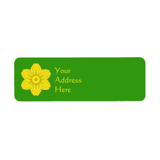 Etiqueta Heraldic Daffodil (Frente)