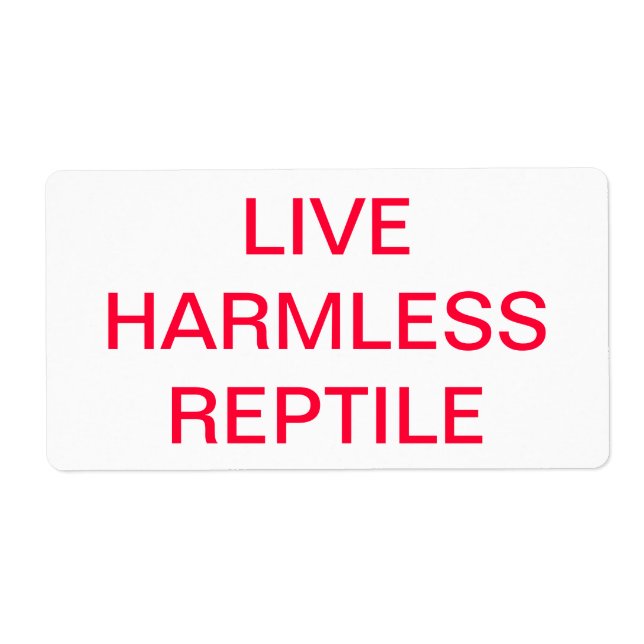 ETIQUETA HERMLESS REPTILE (Frente)