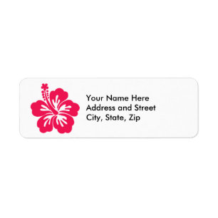 Etiqueta Hibiscus de Hawaiin