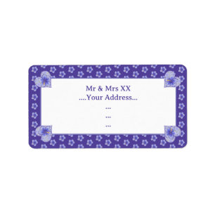 Etiqueta Hibiscus & lace BLUE