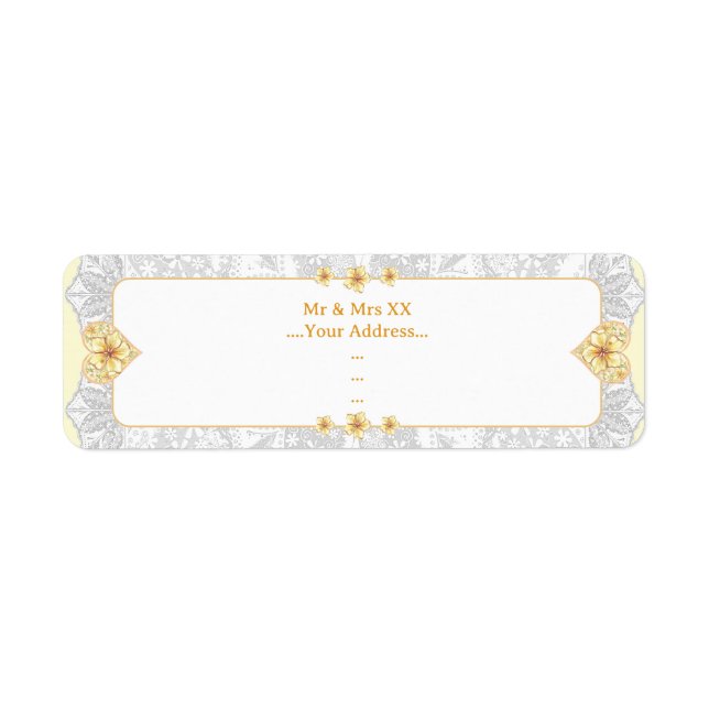 Etiqueta Hibiscus lace YELLOW (Frente)